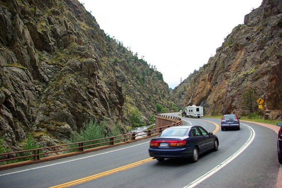 Keystone Laredo fifthwheel trailer in Big Thompson Canyon, September 4, 2009.